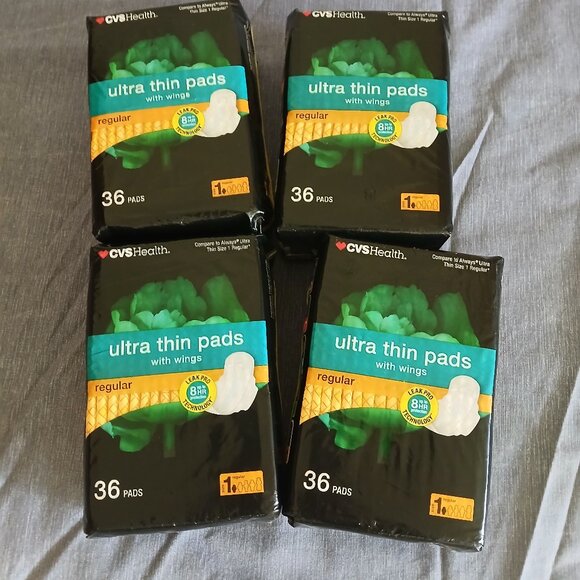 Ultra Thin Pads with wing Regular pack of 36 x 4 CVS New - Picture 1 of 2